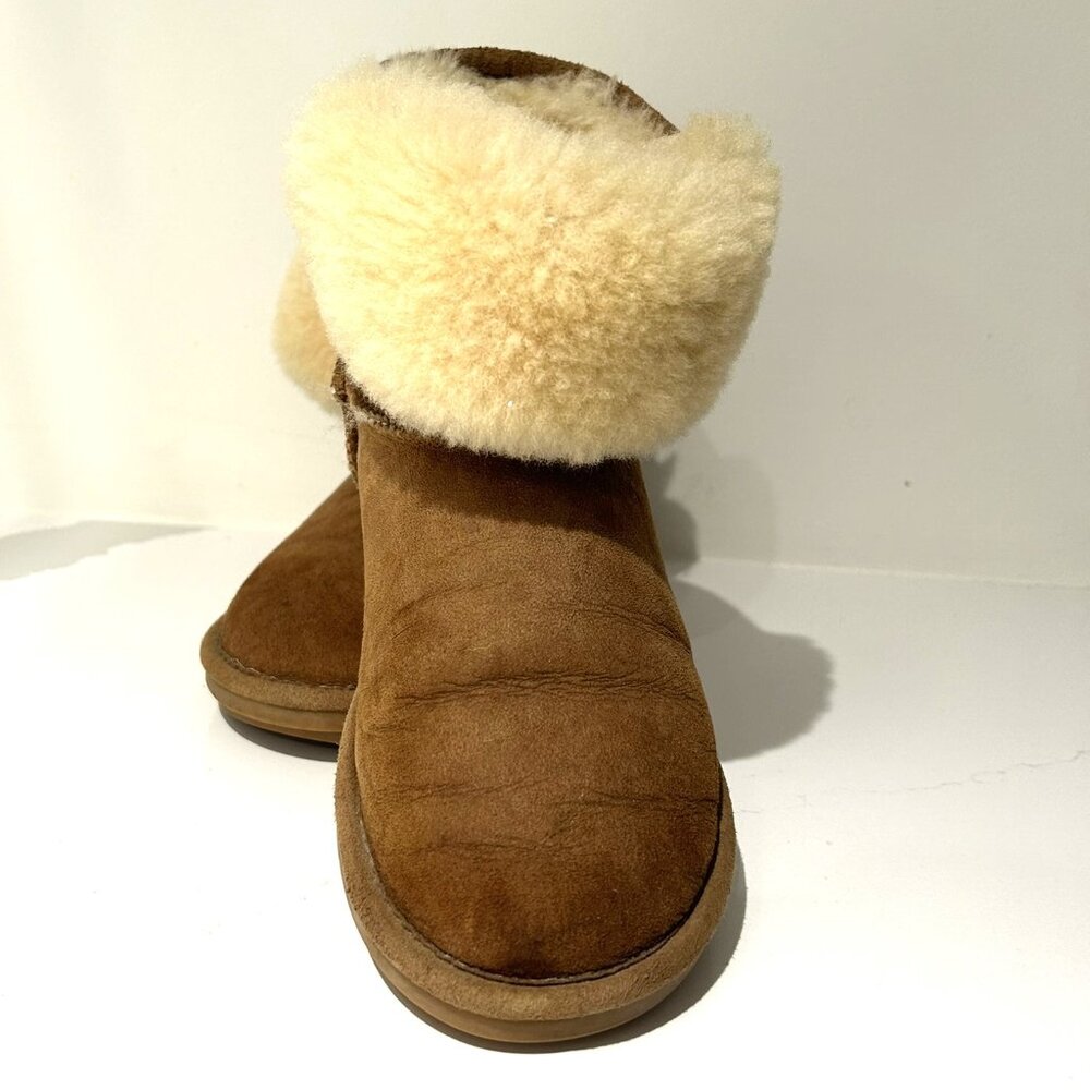 Overland Sheepskin Booties, Size 7 - Gently Worn, Excellent Condition
